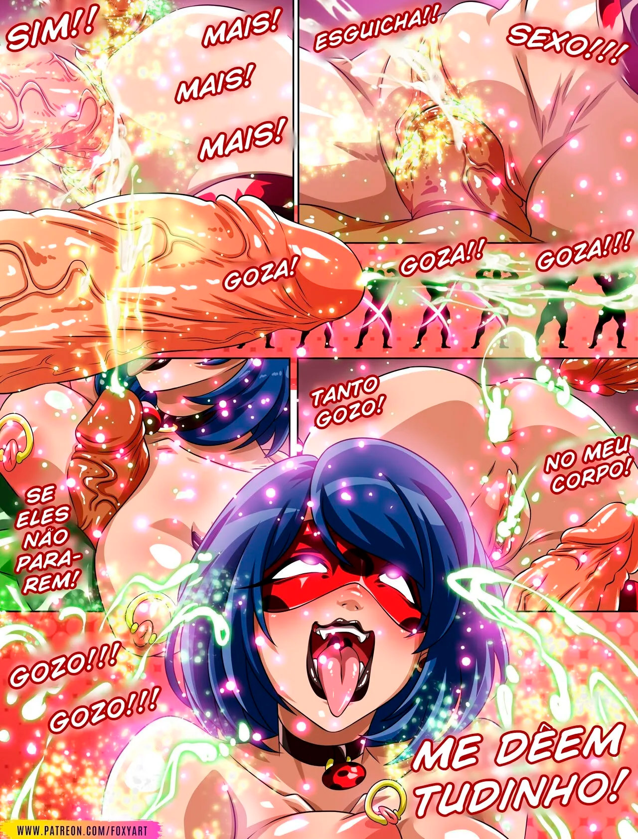 Sexo lésbico entre heroínas gostosas Sexo lésbico entre heroínas gostosas