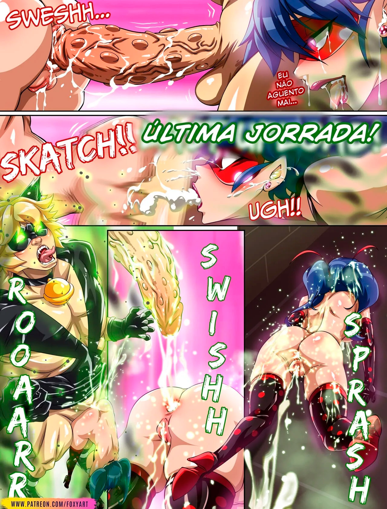 Sexo lésbico entre heroínas gostosas Sexo lésbico entre heroínas gostosas