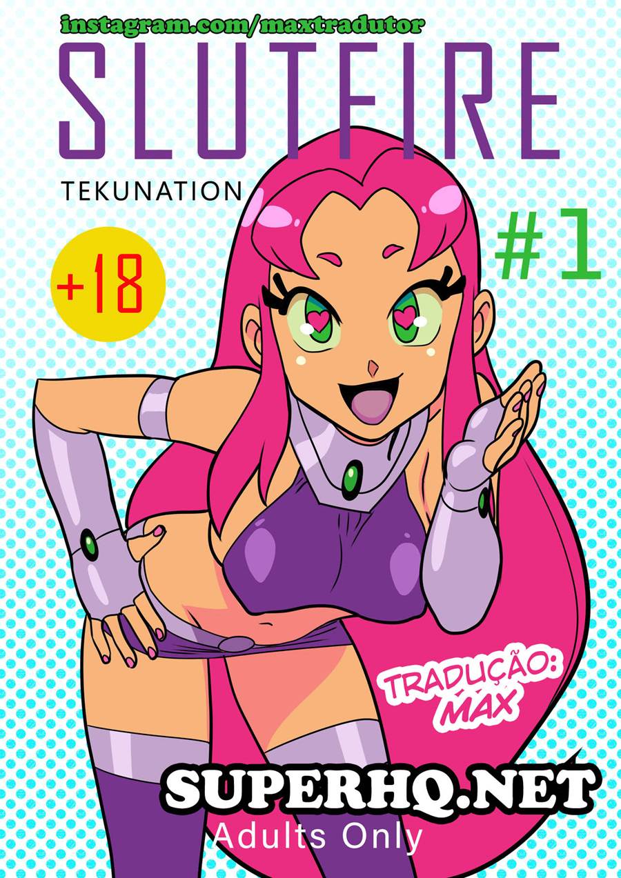 Jovens Titãs Hentai: Suruba com Estelar, Robin e Cyborg em Quadrinhos - Em HQ de putaria com essa piranha da Estelar!