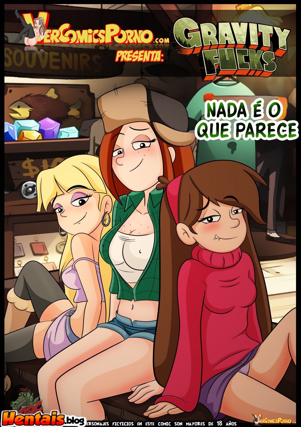 Piranha dando a buceta em Gravity Falls - Quadrinhos eróticos em HQ Brasileiro