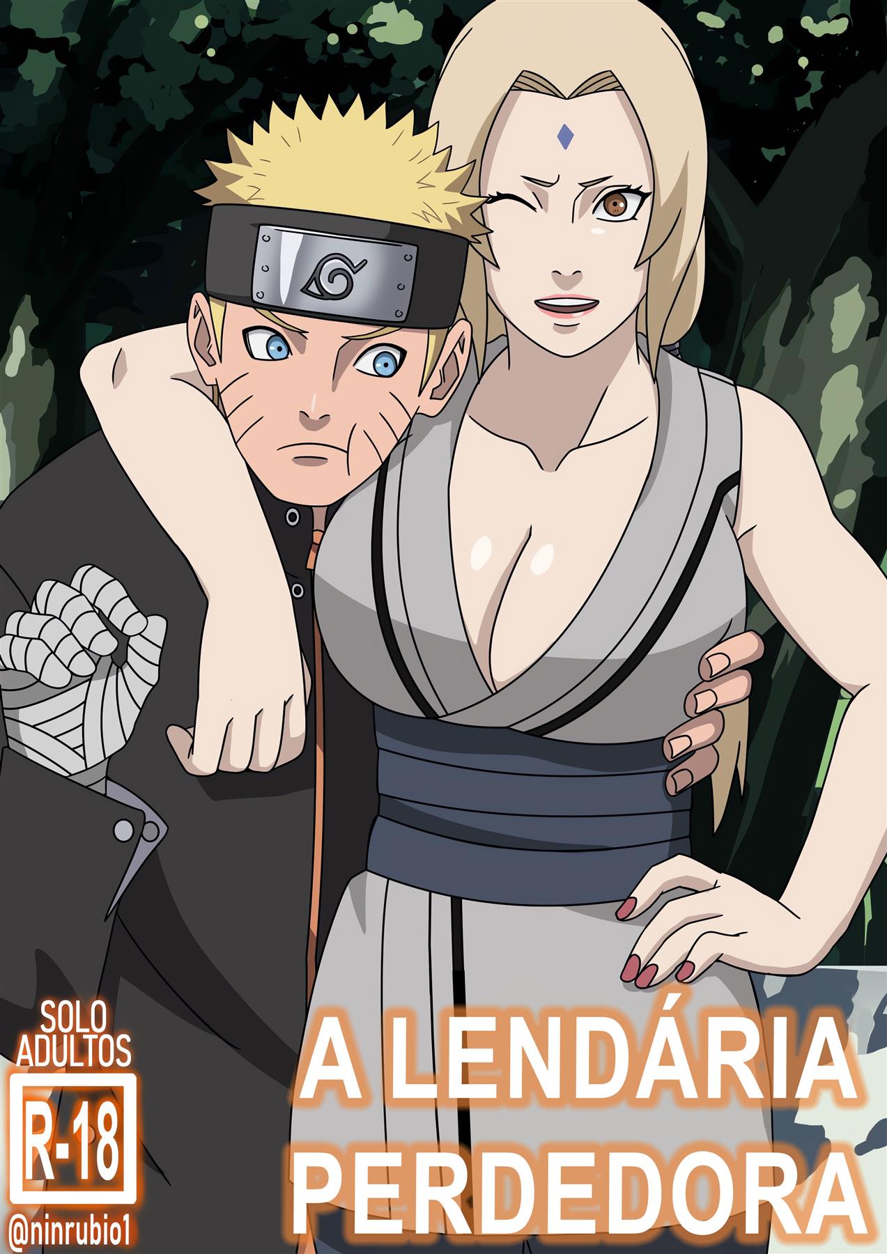 Apostas quentes com Tsunade e Naruto em Hentai HQ Brasileiro