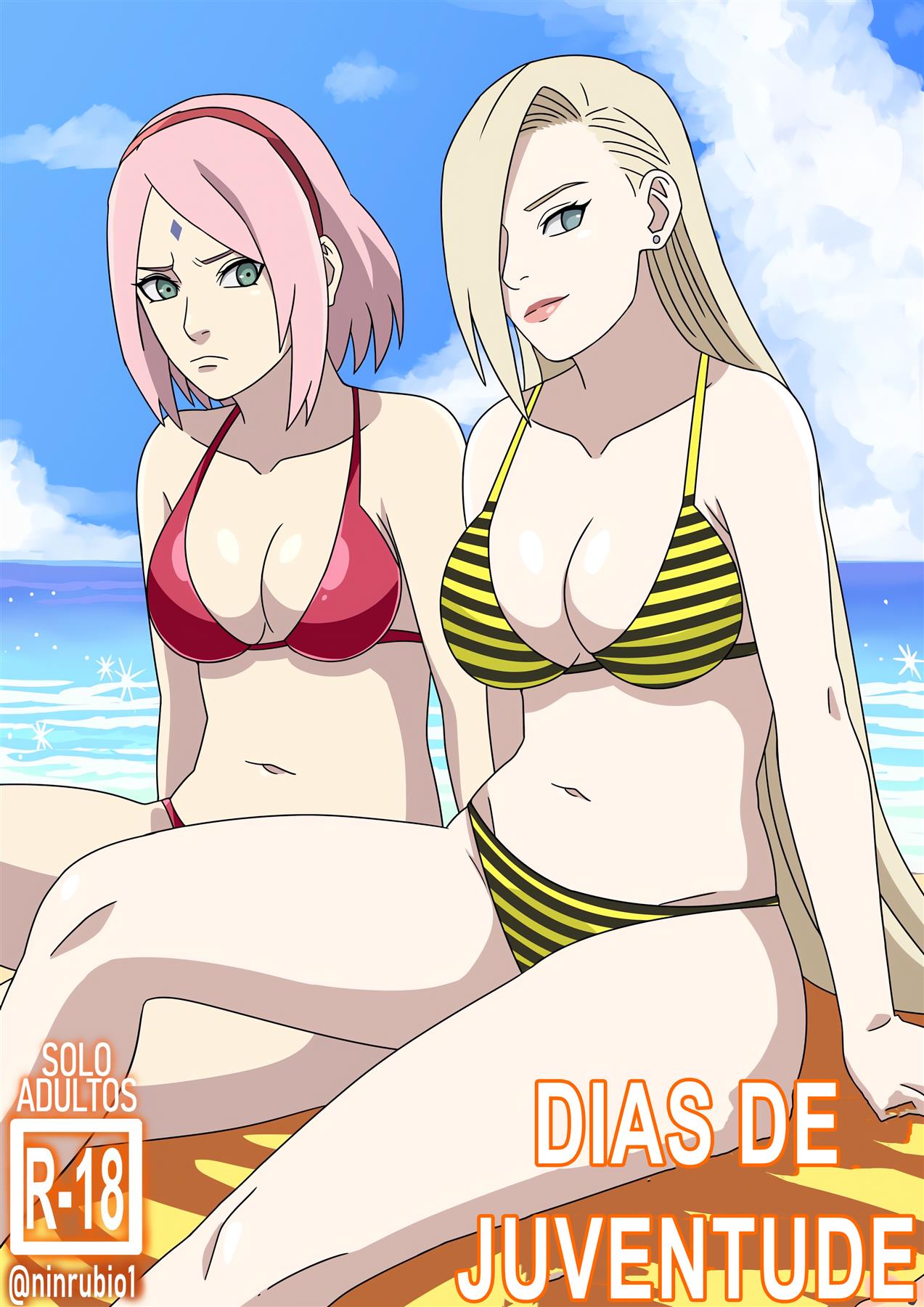 Naruto Hentai: Fodendo as Piranhas da Praia em HQ Brasileiro