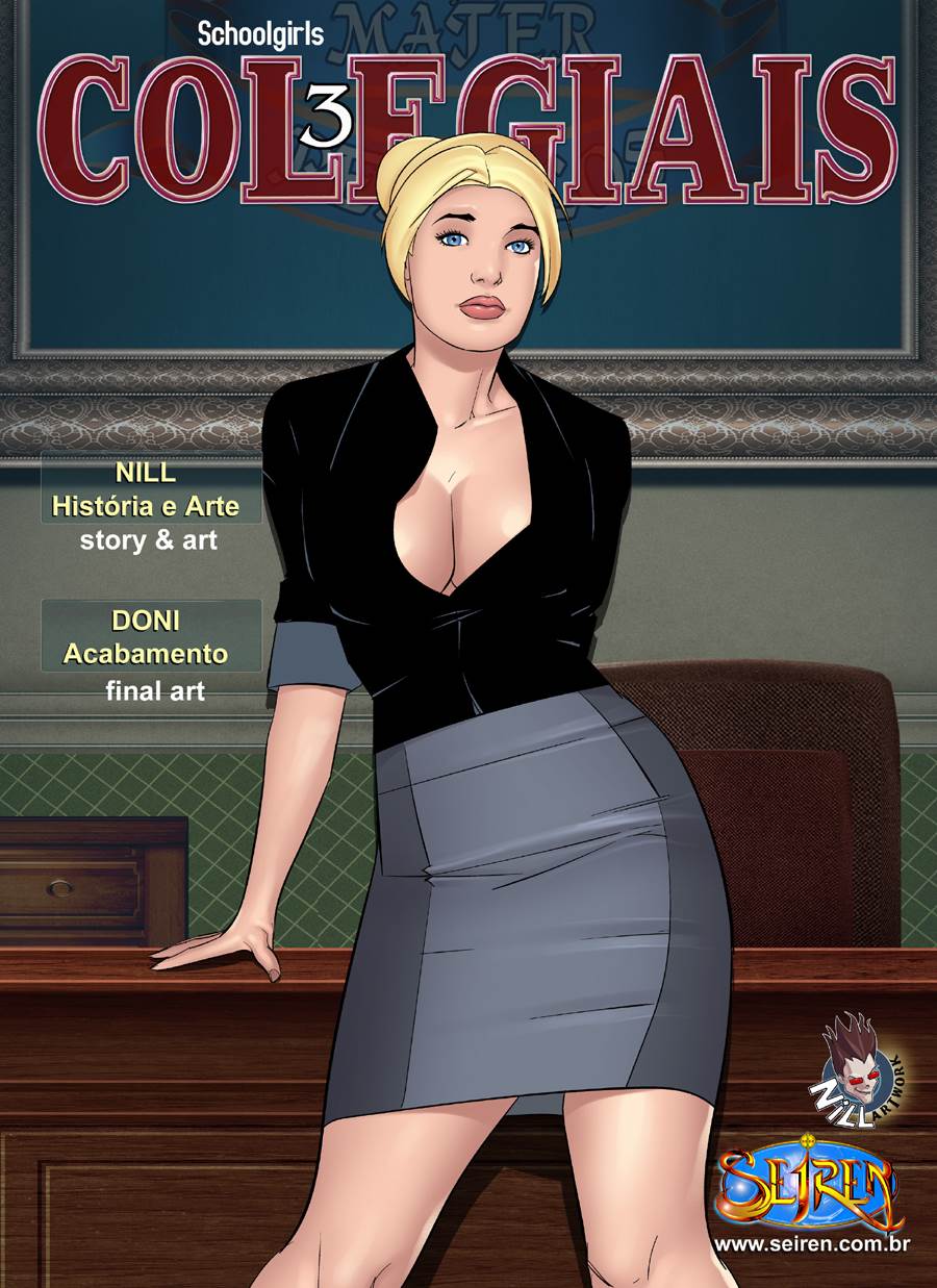 Colegiais 3: Secretaria Safada Fazendo Sexo na Escola em Hentai HQ