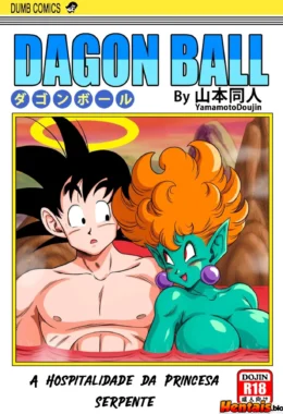 A Pica da Princesa Serpente na Buceta da Princesa Son Goku em Dragon Ball Porno - Em Hentai HQ Brasileiro