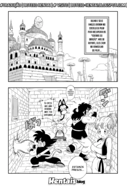 Bulma e seus amigos caem na armadilha do Pilaf: Piroca, buceta, e muita sacanagem no castelo - Em hentai HQ
