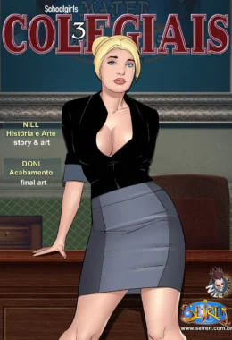 Colegiais 3: Secretaria Safada Fazendo Sexo na Escola em Hentai HQ
