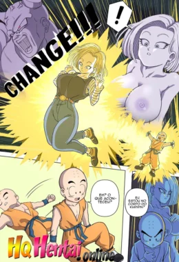 Dragon Ball: Bulma, Android 18 e Caulifla - Ginyu Fodendo Gostosas em Troca de Corpos | Hentai HQ