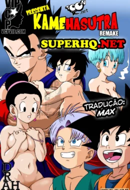 Dragon Ball Pornô: Kamehasutra - Espiando a Piranha da Chi Chi se Trocar em HQ Brasileiro