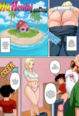 Gohan Fode a Buceta Gulosa da Android 18 em Hentai HQ Brasileiro