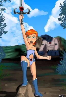 Gwen a Thundercat Ninfetinha: Uma Aventura Hentai na Floresta com muito sexo em HQ Brasileiro