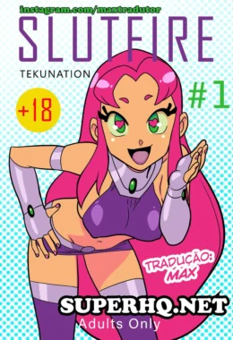 Jovens Titãs Hentai: Suruba com Estelar, Robin e Cyborg em Quadrinhos - Em HQ de putaria com essa piranha da Estelar!