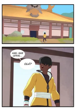 Klara e a Piroca Gigante - A Piranha do Dojo Pokemon Interracial em HQ Brasileiro