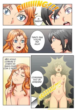 Kon se dá bem com Orihime e Ichigo em Bleach - Hentai HQ Brasileiro