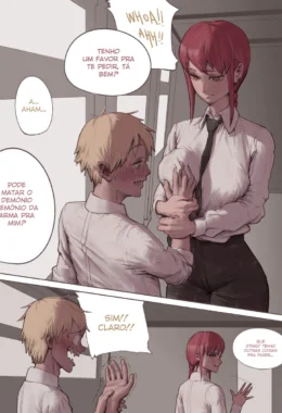 Makima Derrota Demônio de Pau Grande e Vira Puta em Chainsaw Man Hentai HQ Brasileiro
