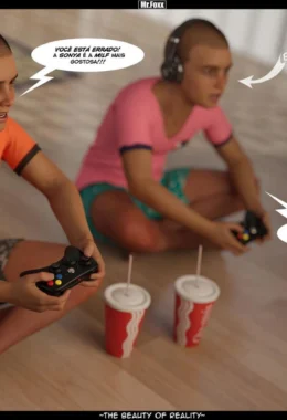 Mamãe Piranha Ensina Filhos a Respeitar uma Buceta de Verdade em Hentai HQ Brasileiro