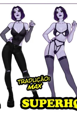 Massagem safada: Mutano se aproveita da buceta gostosa da Ravena - Hentai Jovens Titãs