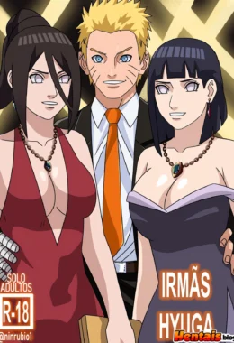 Naruto Comendo as Irmãs Hyuga em um Ménage Quente em HQ Brasileiro