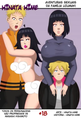 Naruto e sua família de piranhas fazendo incesto em HQ Brasileiro