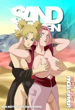 Naruto Pornô: Sakura e Ino Vadias da Vila da Areia em Hentai HQ