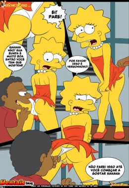 Os Simpsons: Ensaios do Valentão com Marge em Hentai HQ