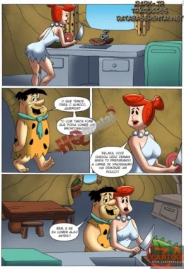 Um casamento com muito sexo em Flinstones Hentai
