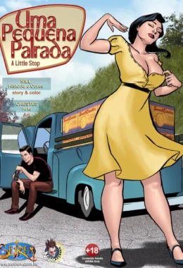 Uma Pequena Parada para uma Putaria de Cuzinho em Hentai HQ Brasileiro