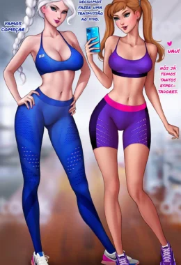 Treinando com Elsa – Gozando Dentro – Em Português