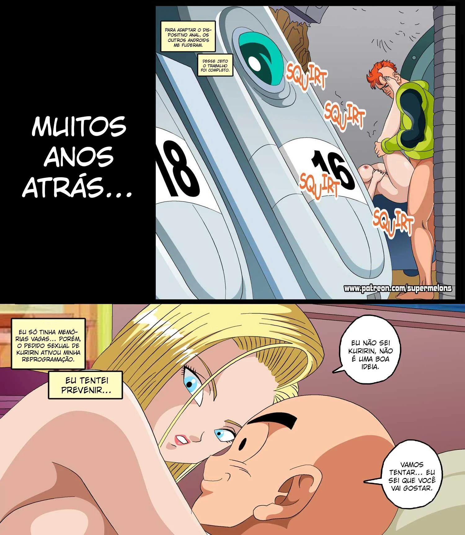 A armadilha da Andróide 18 – Yuri – Sem Censura