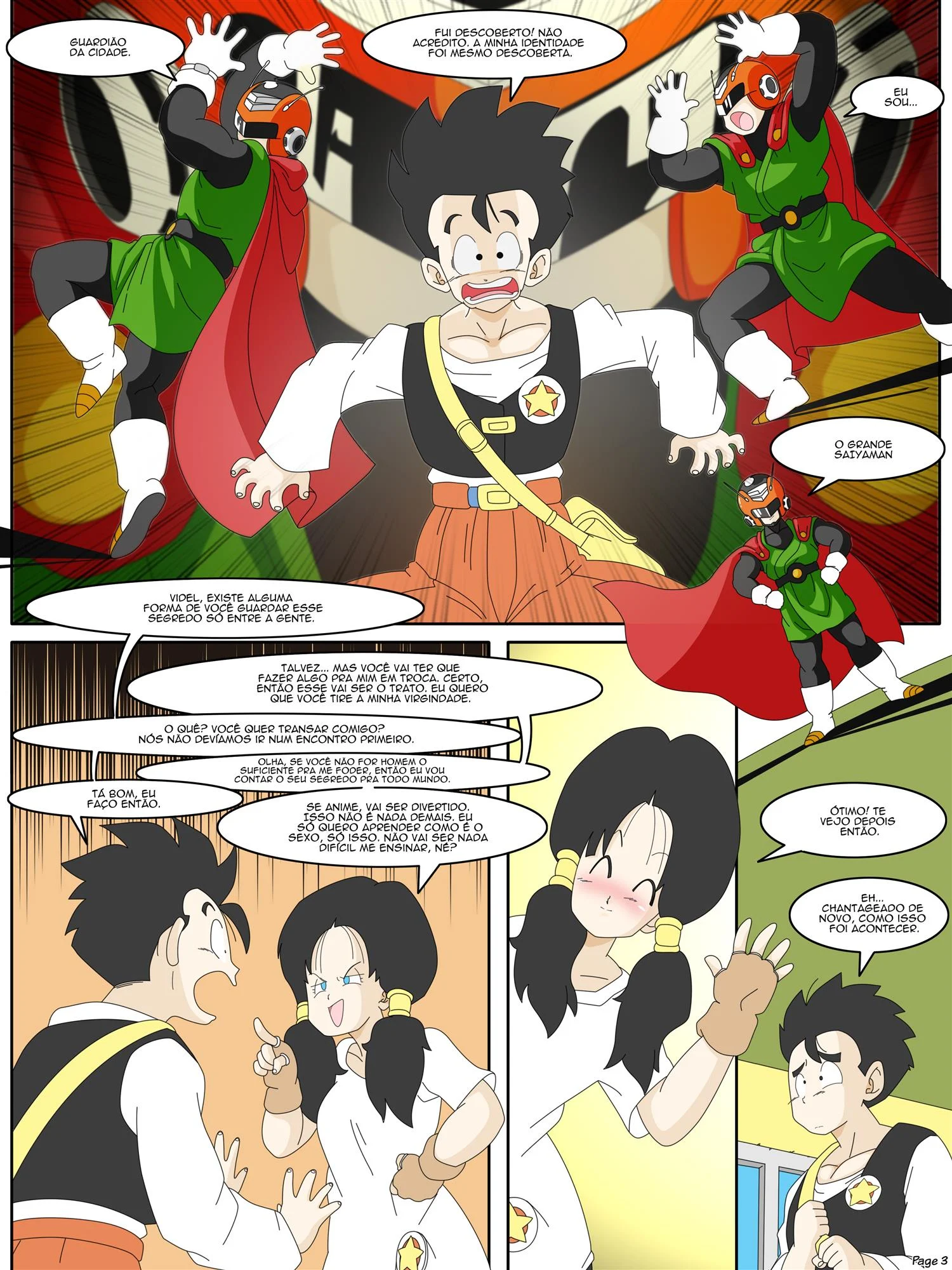 A chantagem de Videl – Boquete – Quadrinho De Sexo Em PT-BR