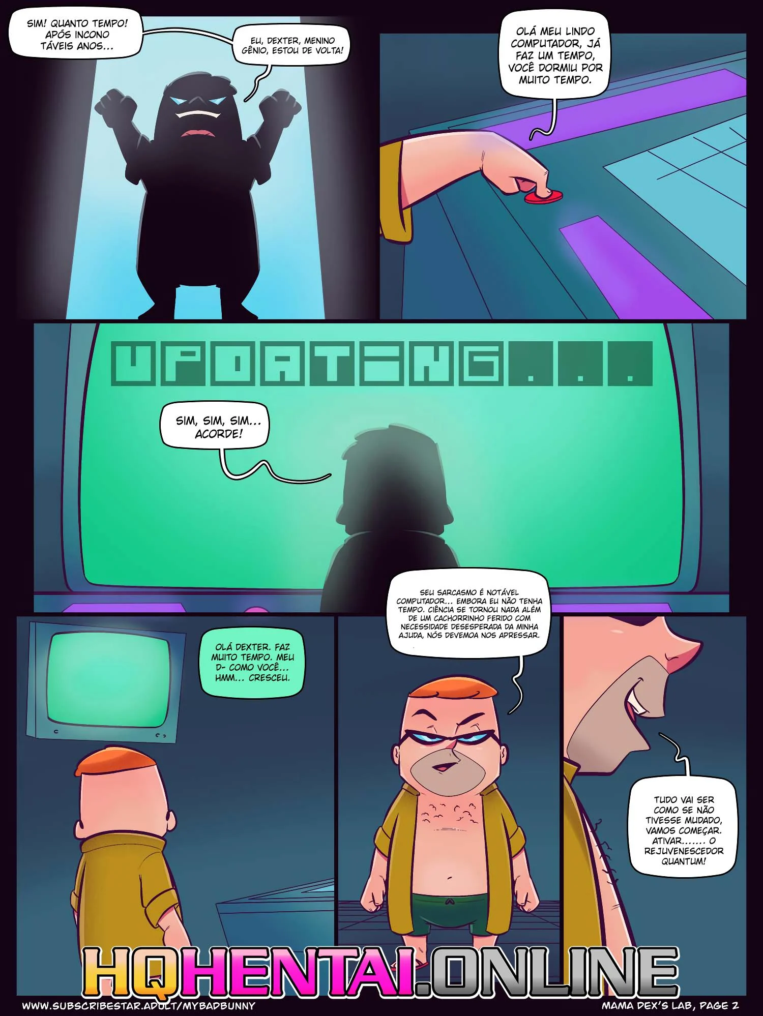 A mãe de Dexter – Mãe e Filho – Quadrinho em Português PT-BR