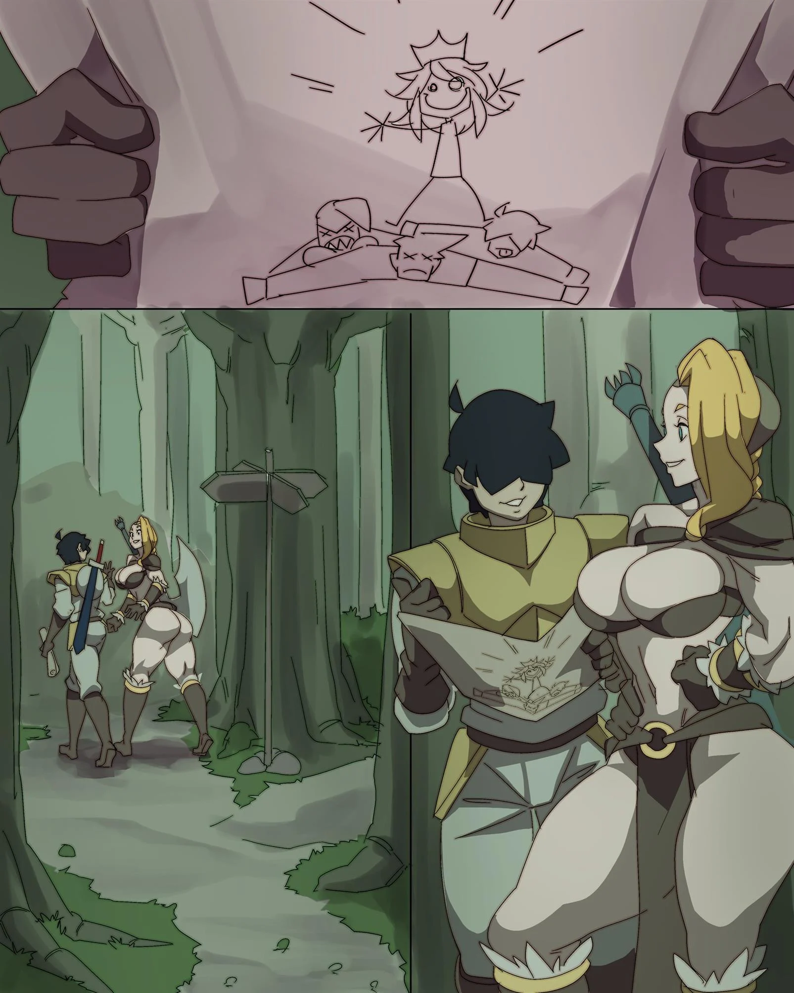 A primeira vez da ca&ccedil;adora virgem &ndash; HQ Hentai &ndash; Novo HQ