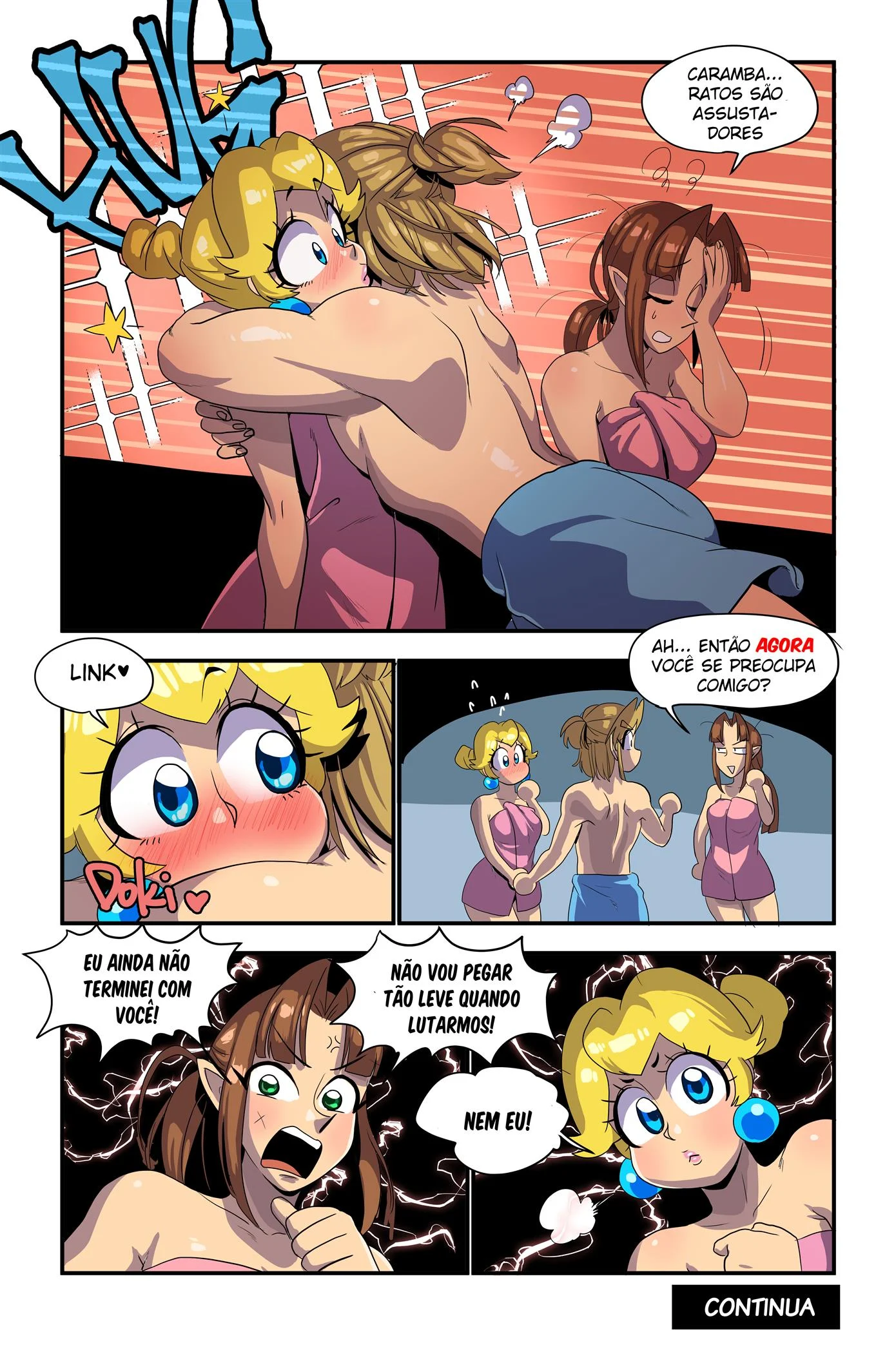A princesa lutadora 2 &ndash; The Legend of Zelda Hentai &ndash; Todo em PT-BR