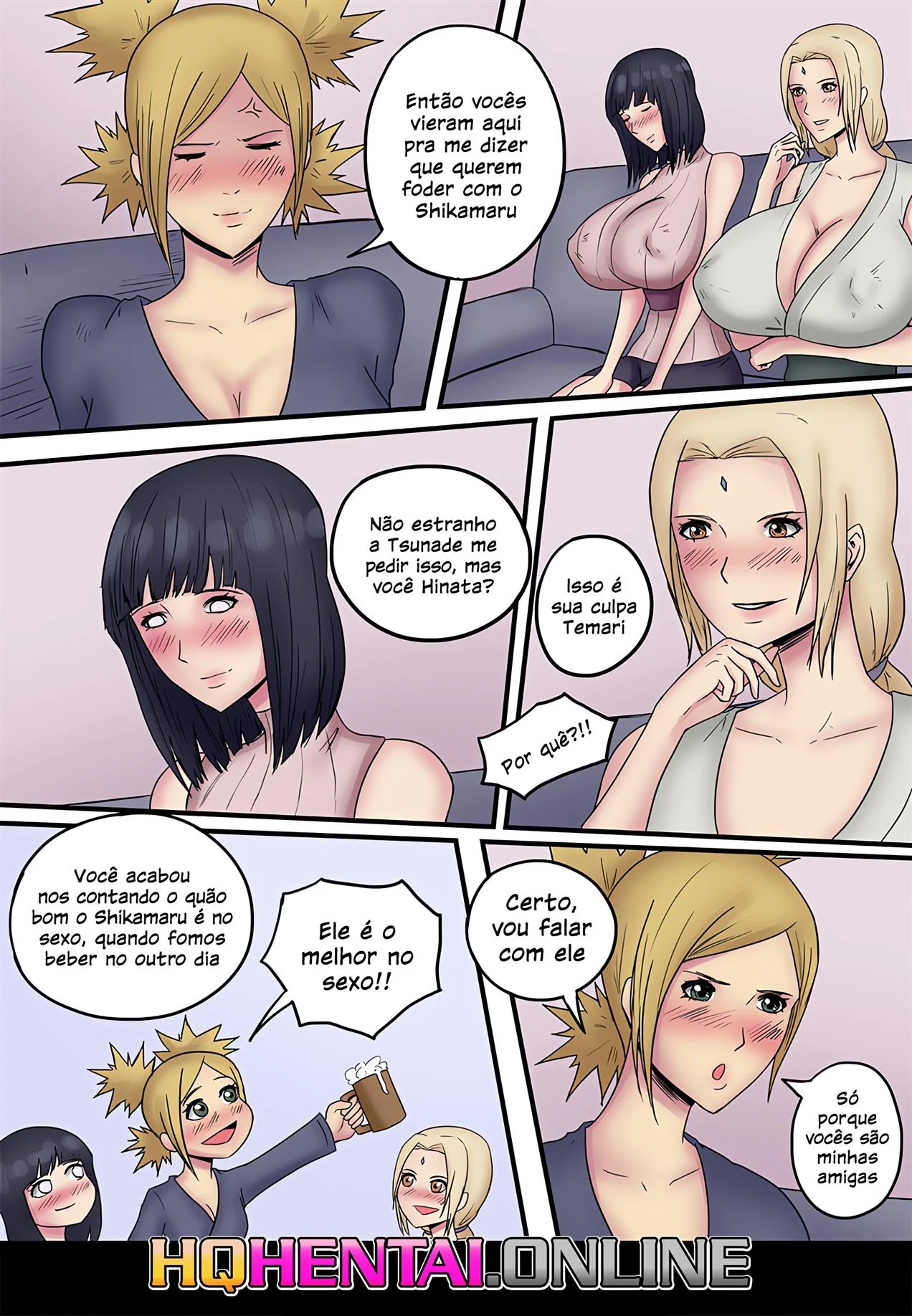 A t&eacute;cnica sexual das sombras de Shikamaru &ndash; Hinata Hentai &ndash; Quadrinho em Portugu&ecirc;s PT-BR