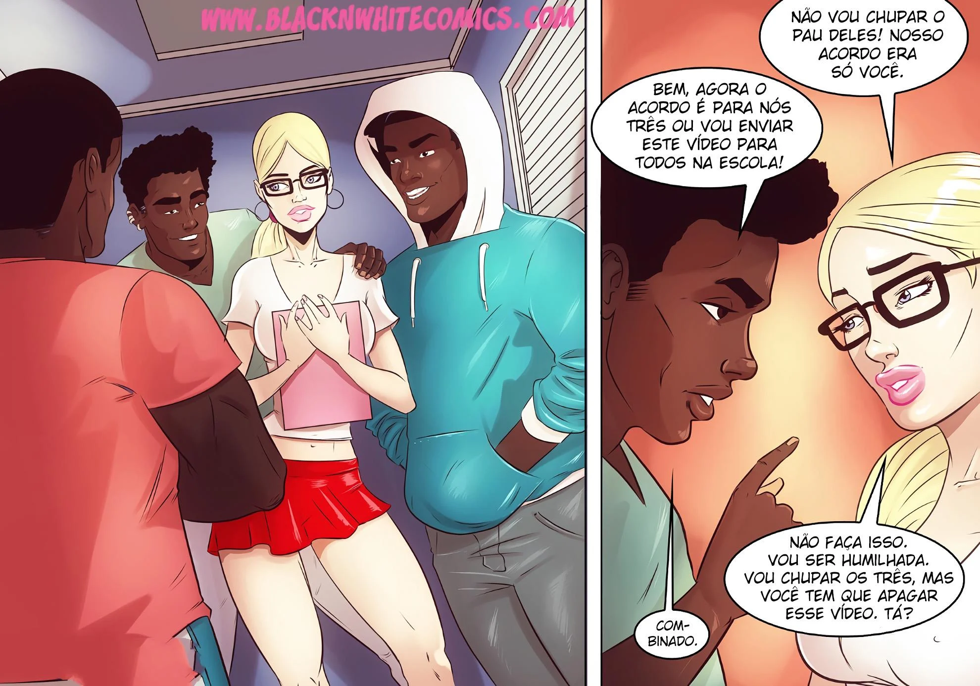 A vadia do col&eacute;gio &ndash; HQ de Sexo &ndash; Tradu&ccedil;&atilde;o Completa