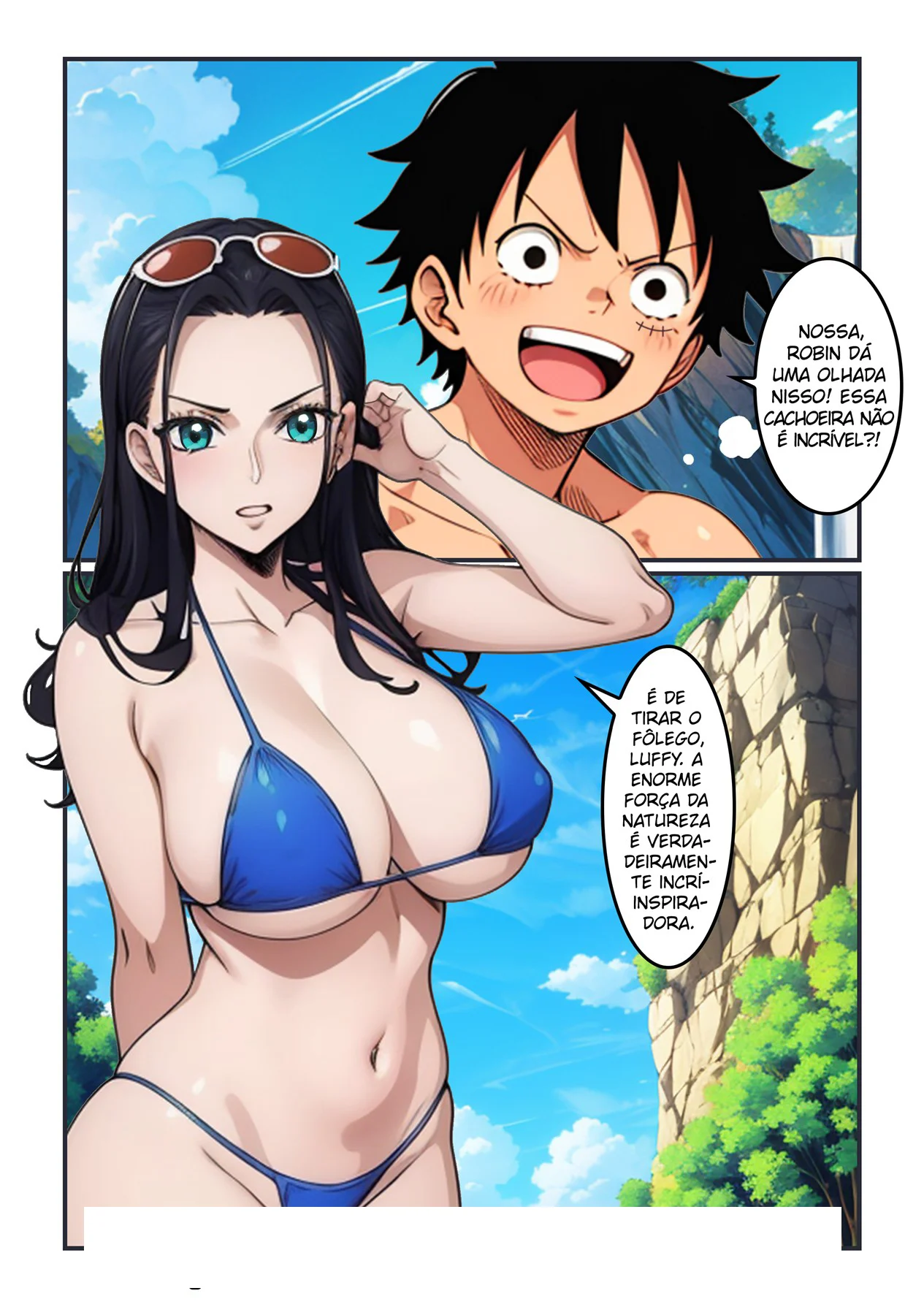 Aventura com Robin na Cachoeira – One Piece Hentai – Legendas em PT-BR Aventura com Robin na Cachoeira – One Piece Hentai – Legendas em PT-BR