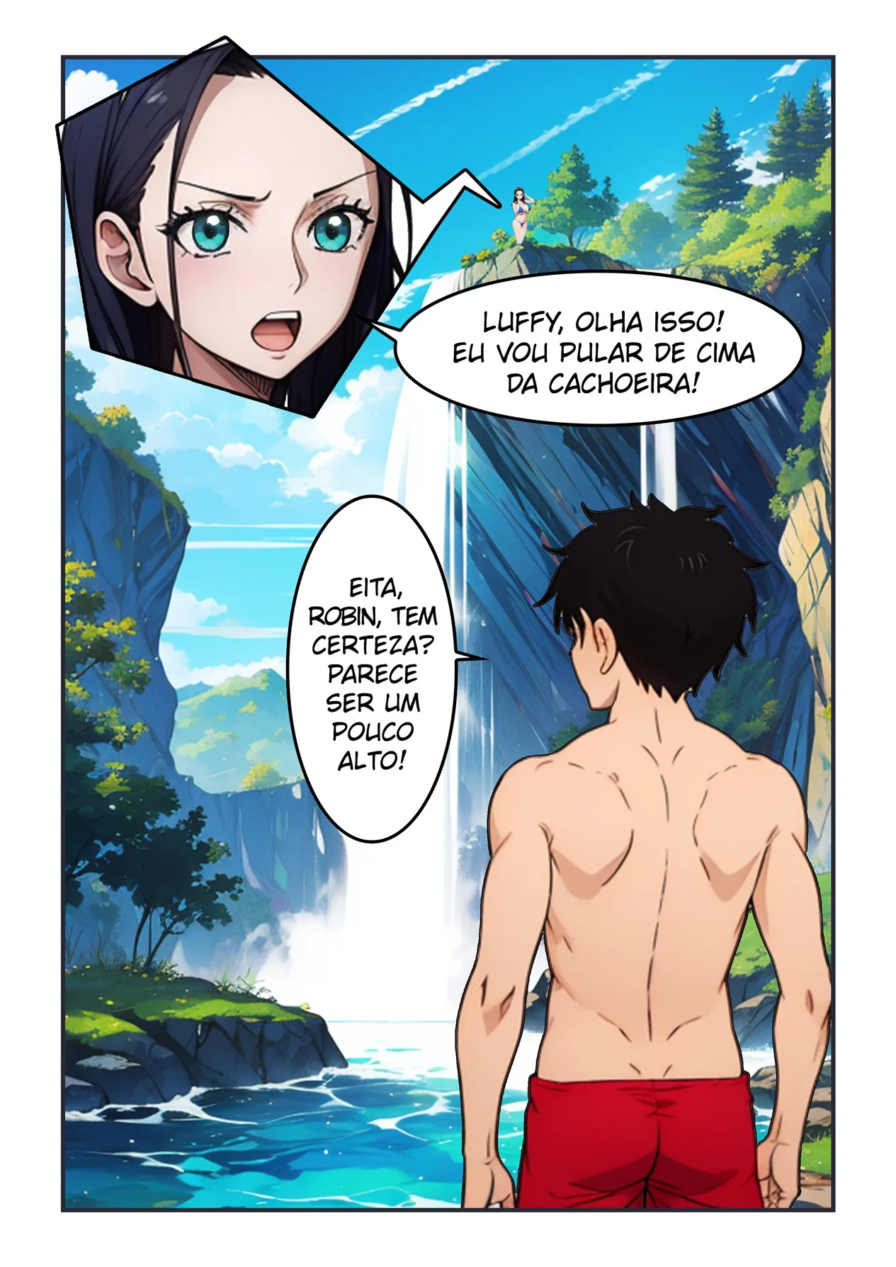 Aventura com Robin na Cachoeira – One Piece Hentai – Legendas em PT-BR Aventura com Robin na Cachoeira – One Piece Hentai – Legendas em PT-BR