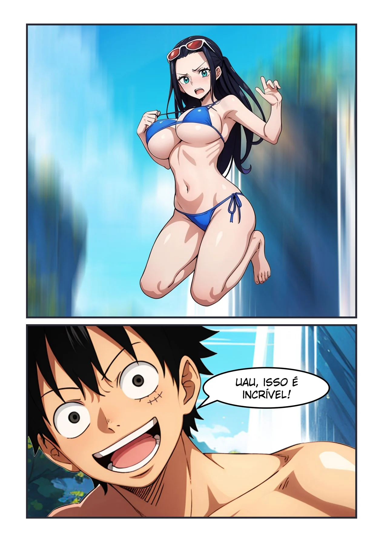 Aventura com Robin na Cachoeira – One Piece Hentai – Legendas em PT-BR Aventura com Robin na Cachoeira – One Piece Hentai – Legendas em PT-BR