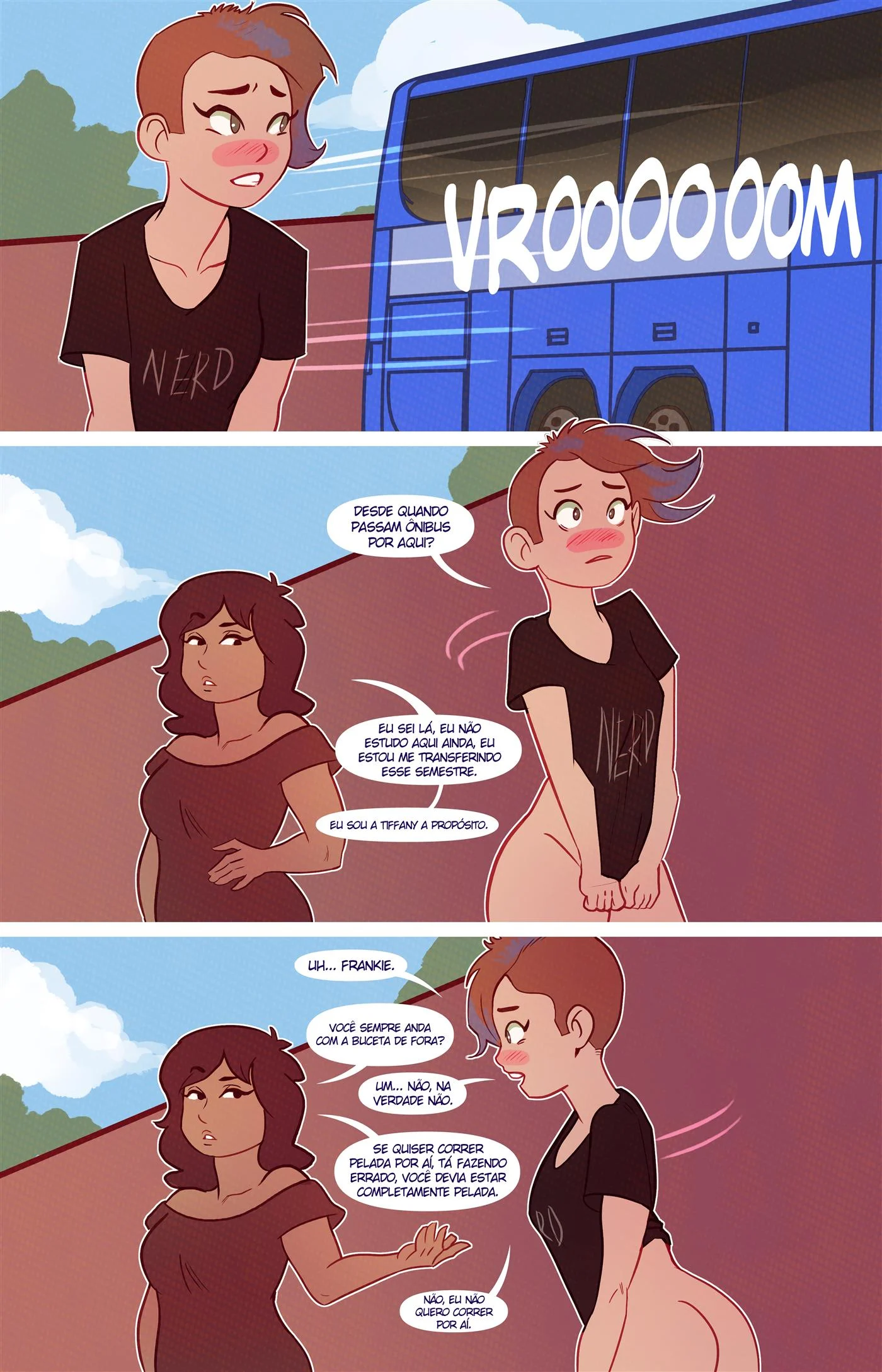 Aventura pelada de Frankie &ndash; Cartoon &ndash; Em Portugu&ecirc;s