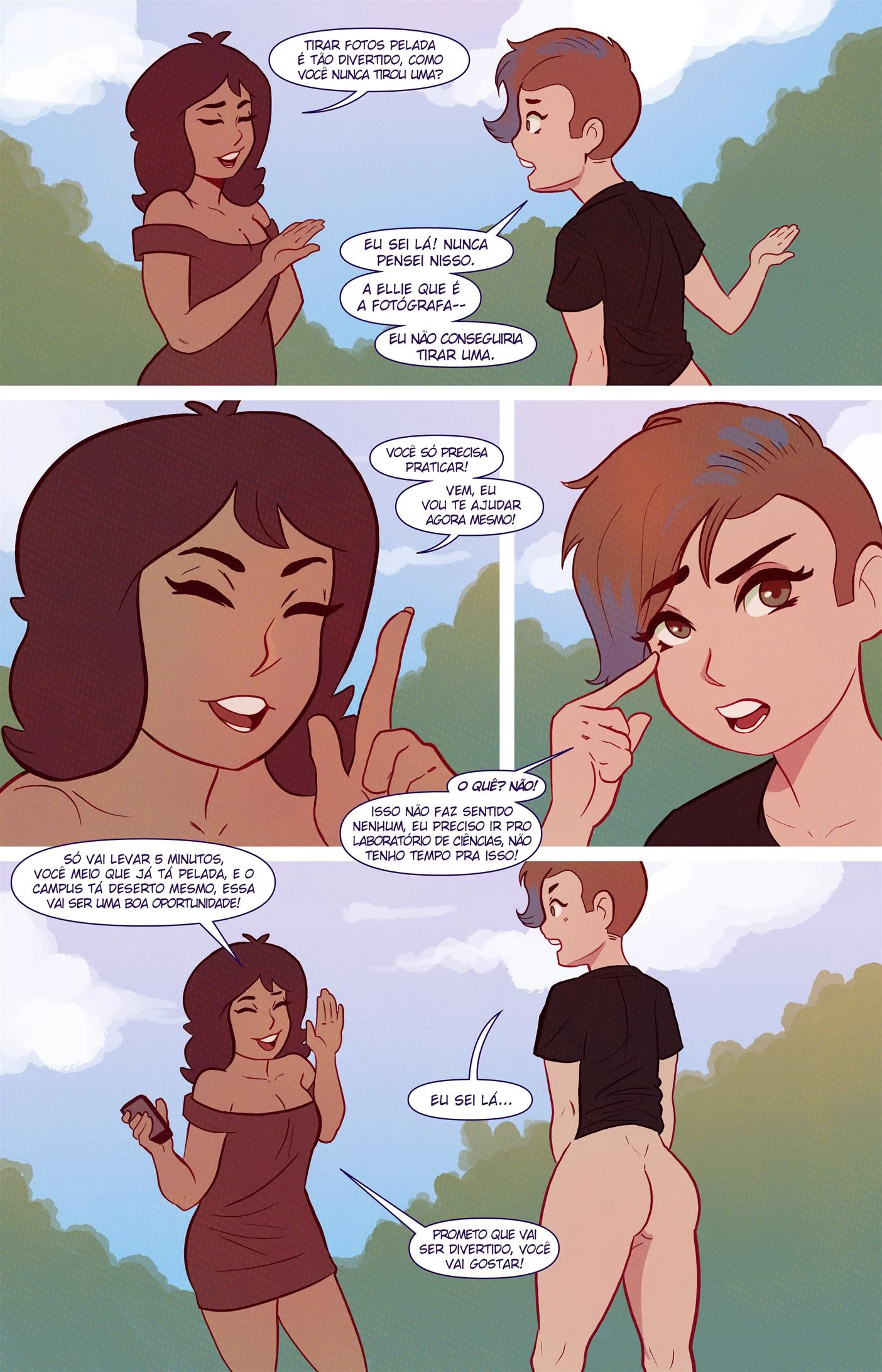 Aventura pelada de Frankie &ndash; Cartoon &ndash; Em Portugu&ecirc;s