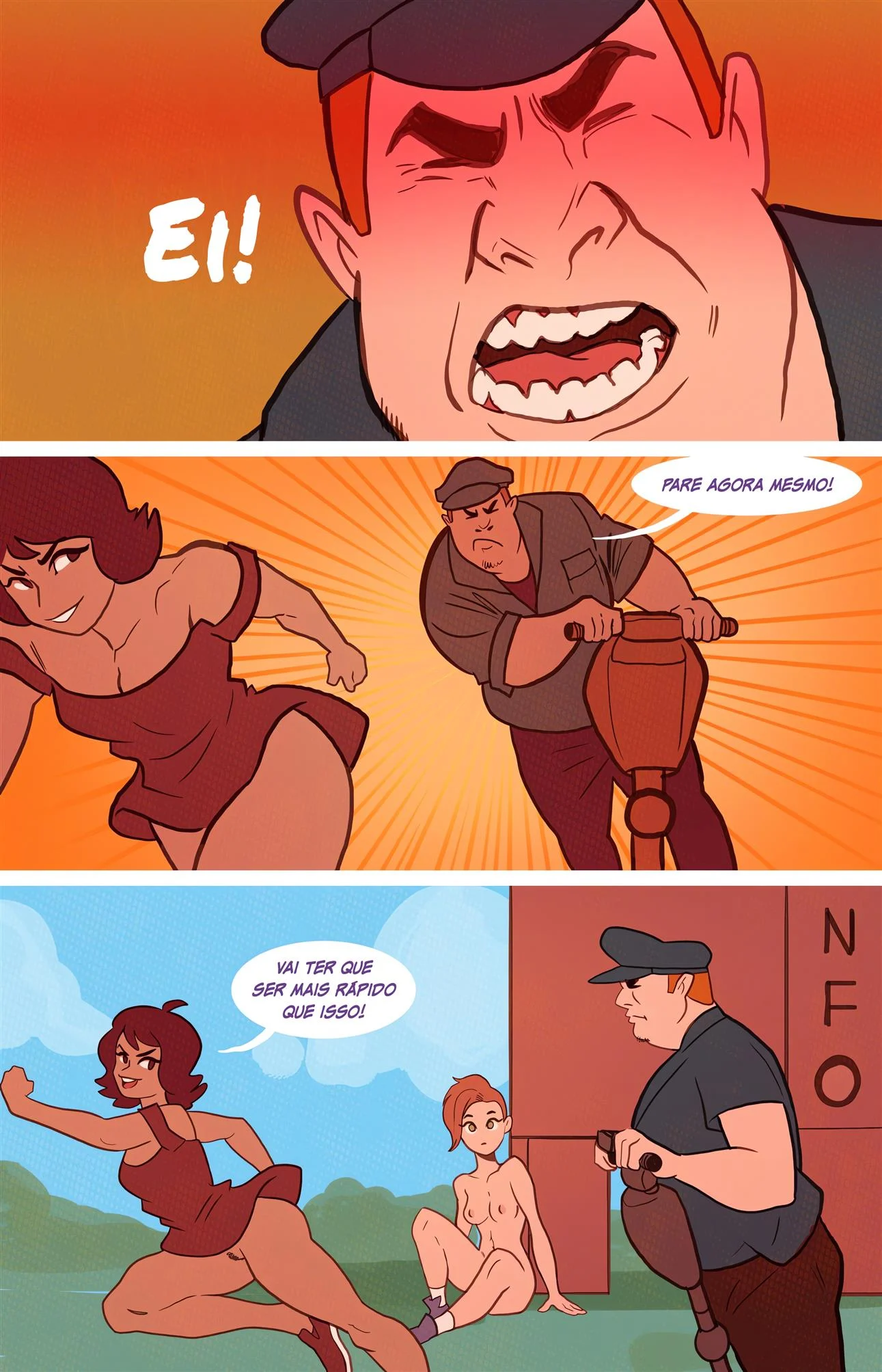 Aventura pelada de Frankie &ndash; Cartoon &ndash; Em Portugu&ecirc;s