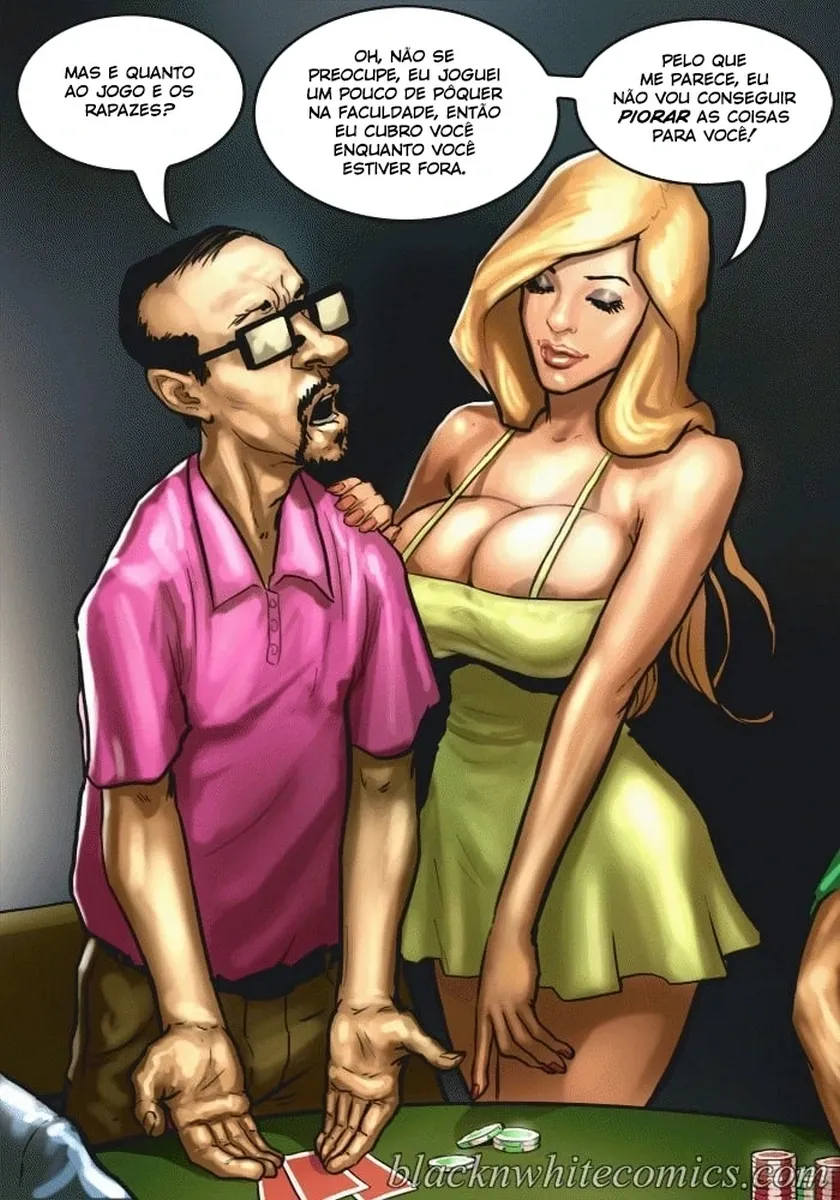 BlacknWhite, The Poker Game 1 – Comics Porno – Legendas em PT-BR