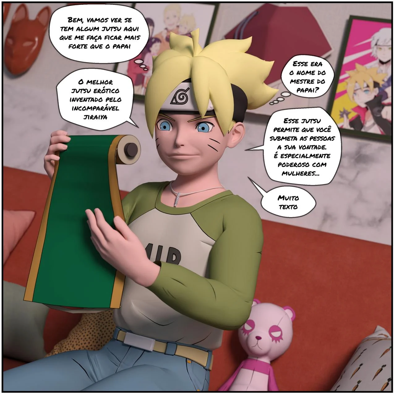 Boruto e o pergaminho do Jiraiya &ndash; Peit&otilde;es &ndash; Sem Censura
