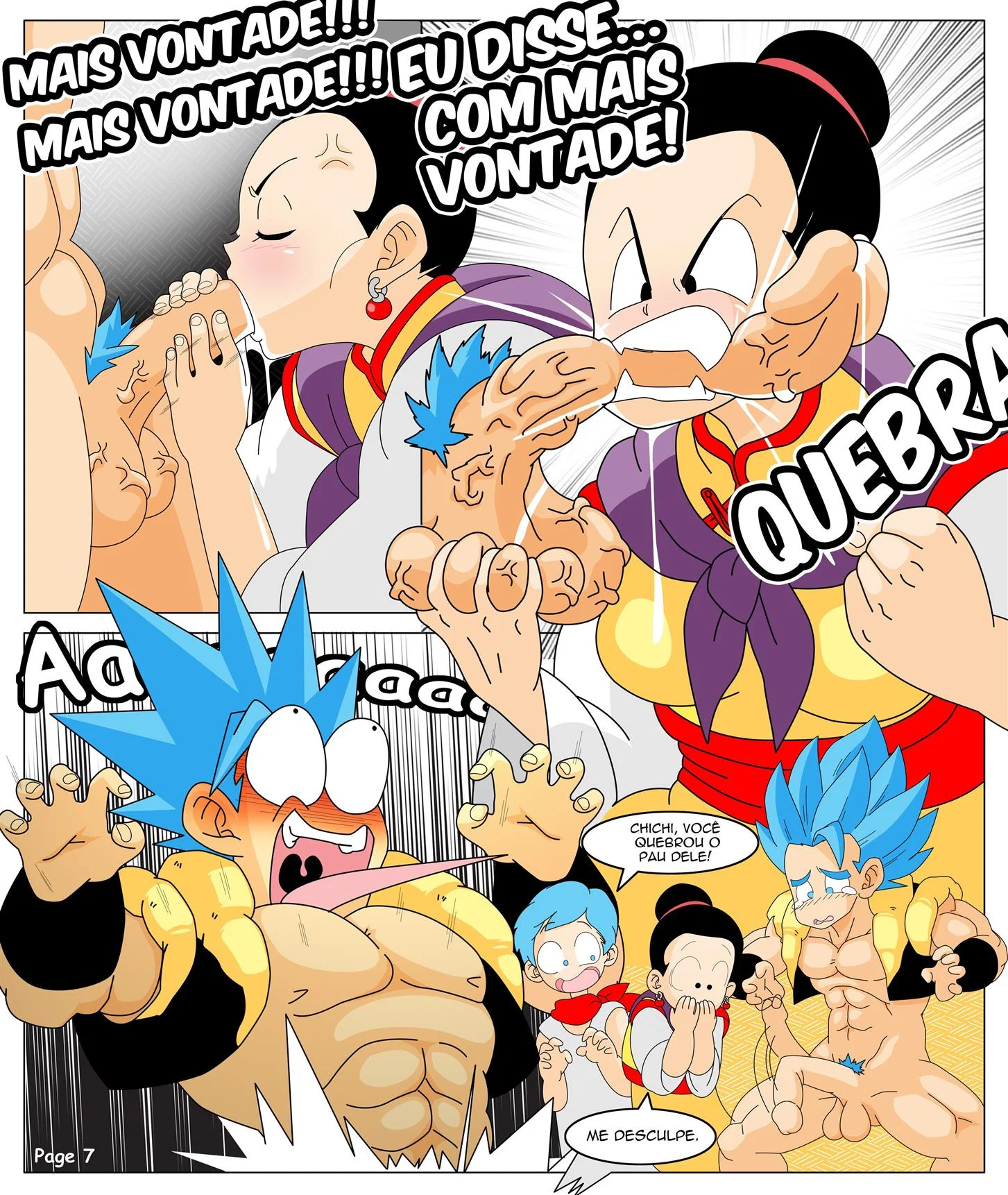 Bulma e Chichi encarando Gogeta &ndash; Dilf &ndash; Todo Traduzido