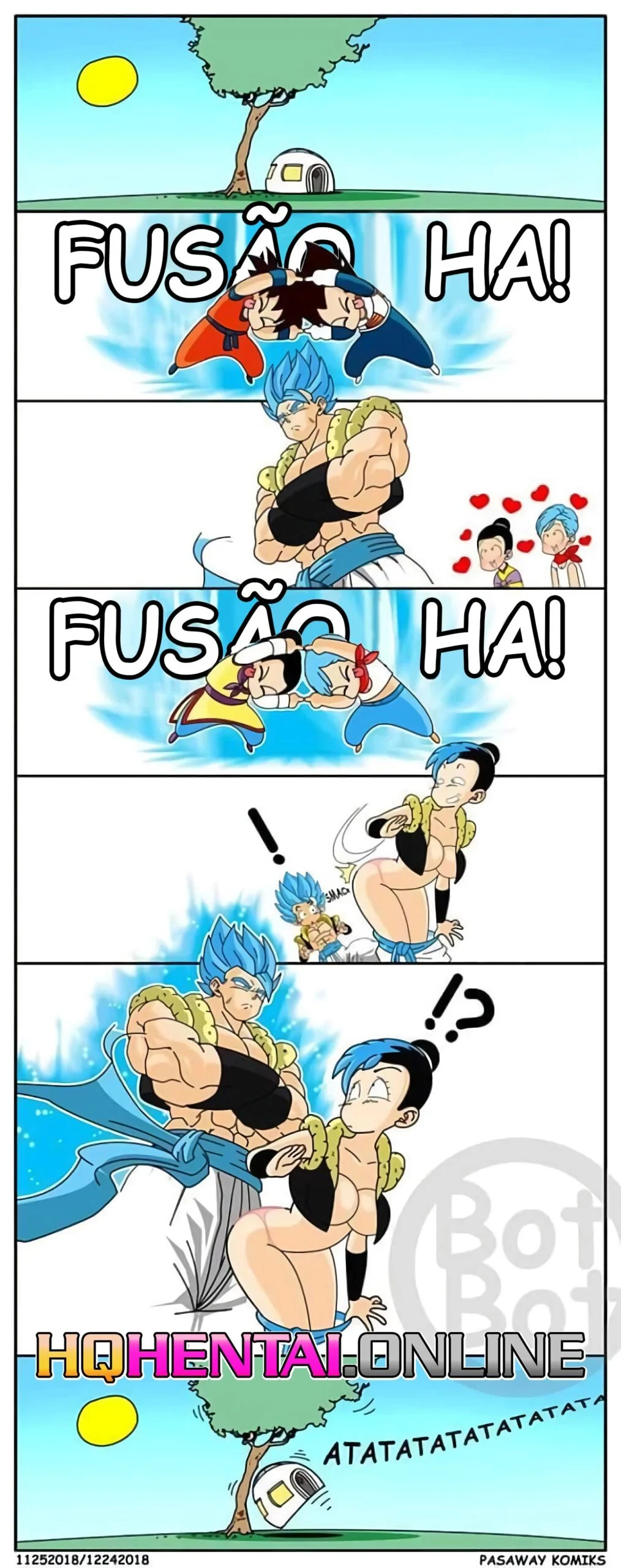 Bulma e Chichi encarando Gogeta &ndash; Dilf &ndash; Todo Traduzido