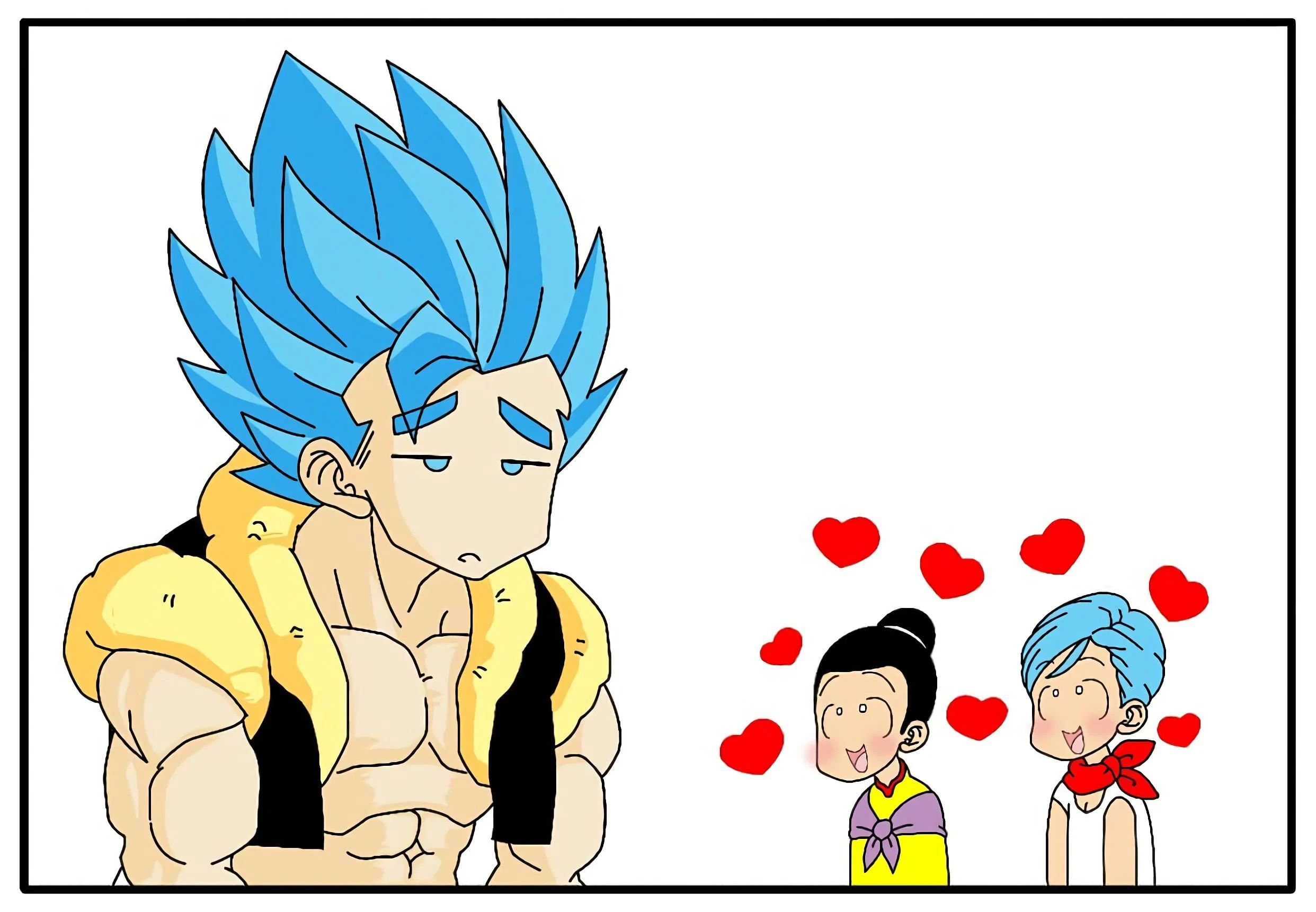Bulma e Chichi encarando Gogeta &ndash; Dilf &ndash; Todo Traduzido