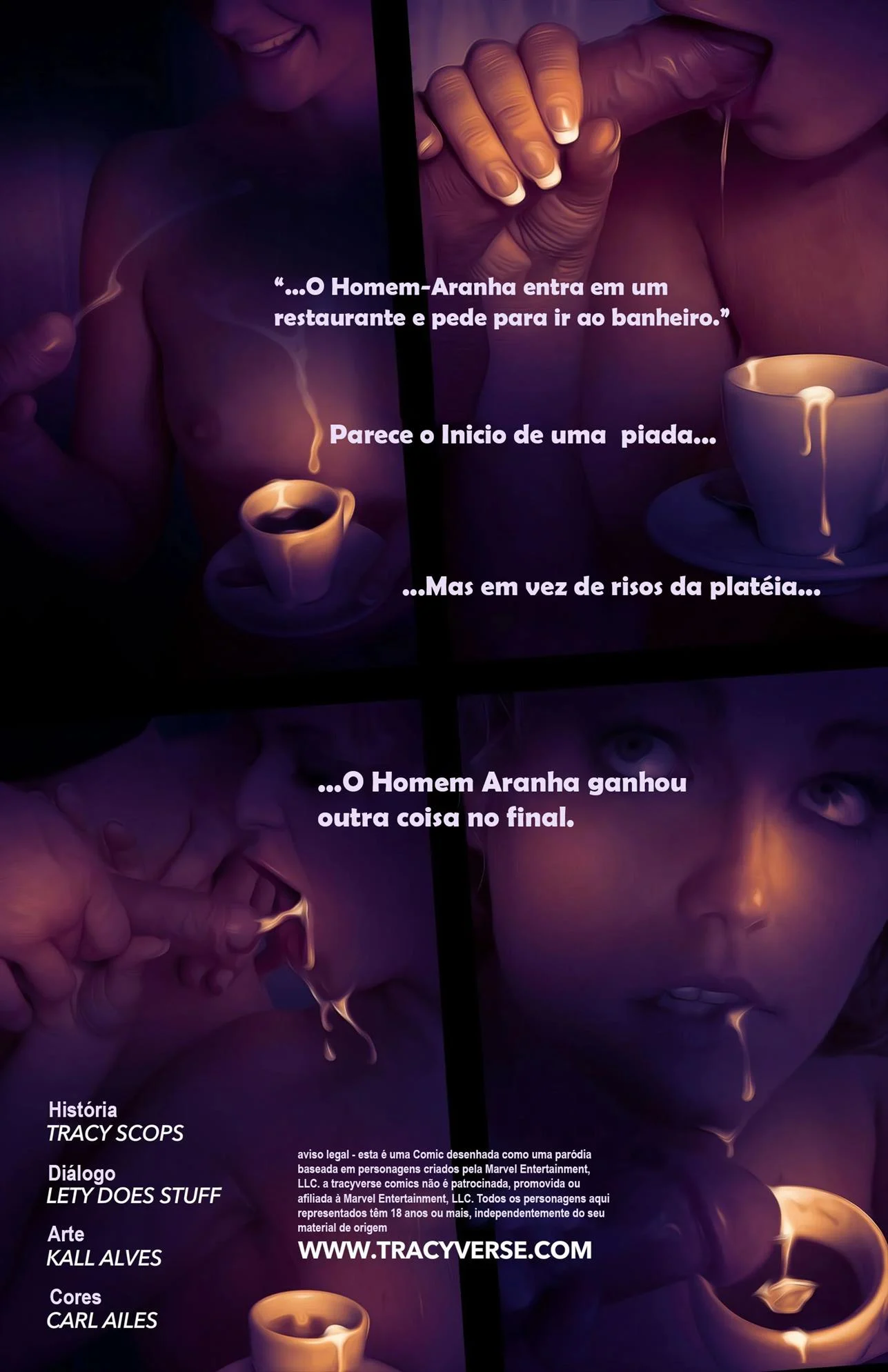 Caf&eacute; Quente para o Homem Aranha &ndash; Hentai Sem Censura &ndash; Completo e traduzido