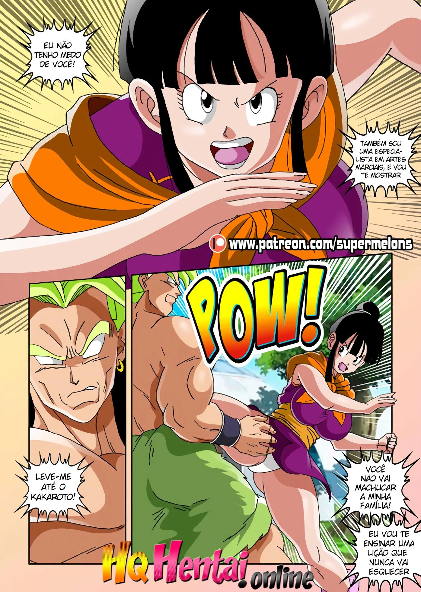 Chi Chi encarando Broly &ndash; Dragon Ball Super Hentai &ndash; Em Portugu&ecirc;s