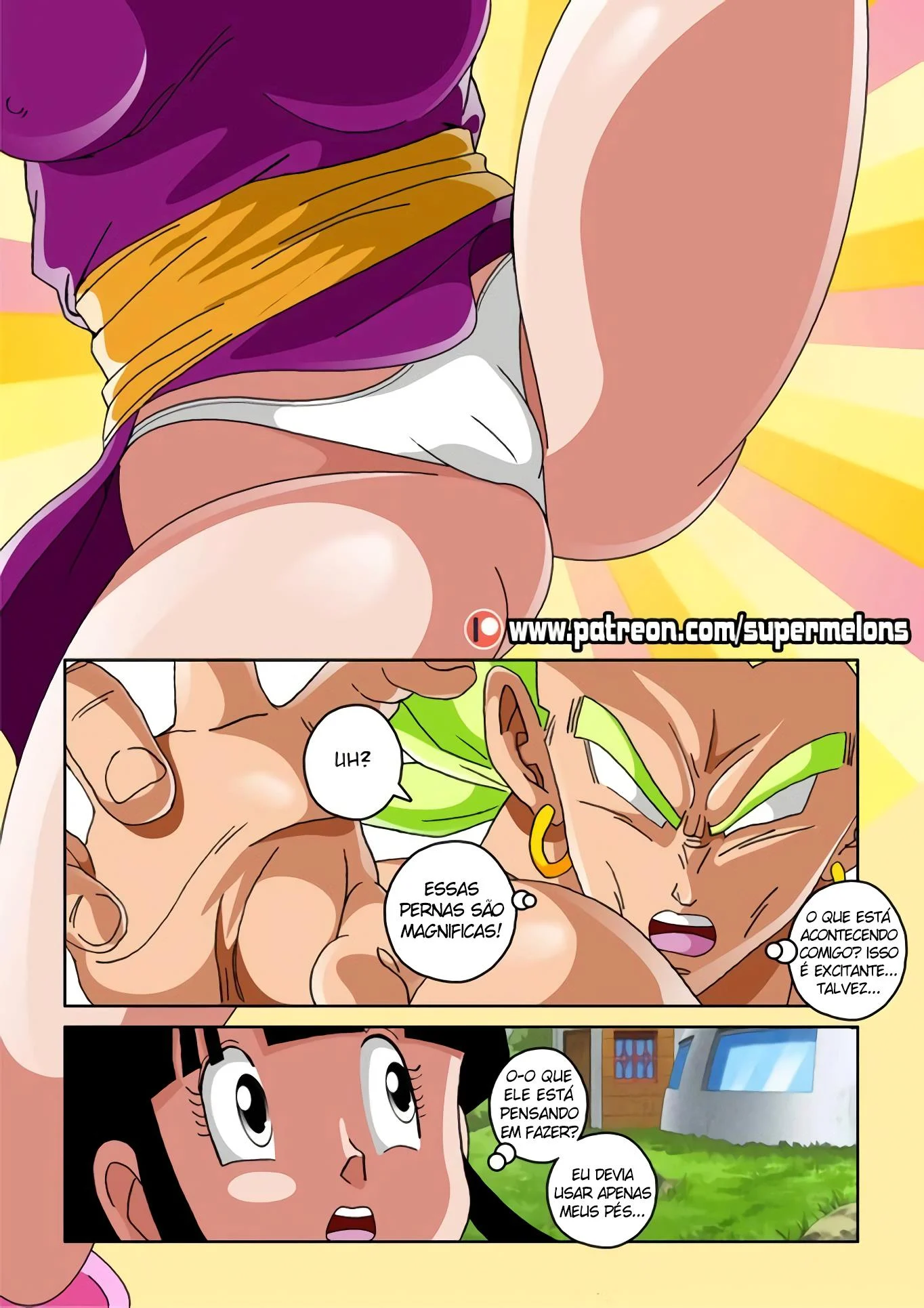 Chi Chi encarando Broly &ndash; Dragon Ball Super Hentai &ndash; Em Portugu&ecirc;s