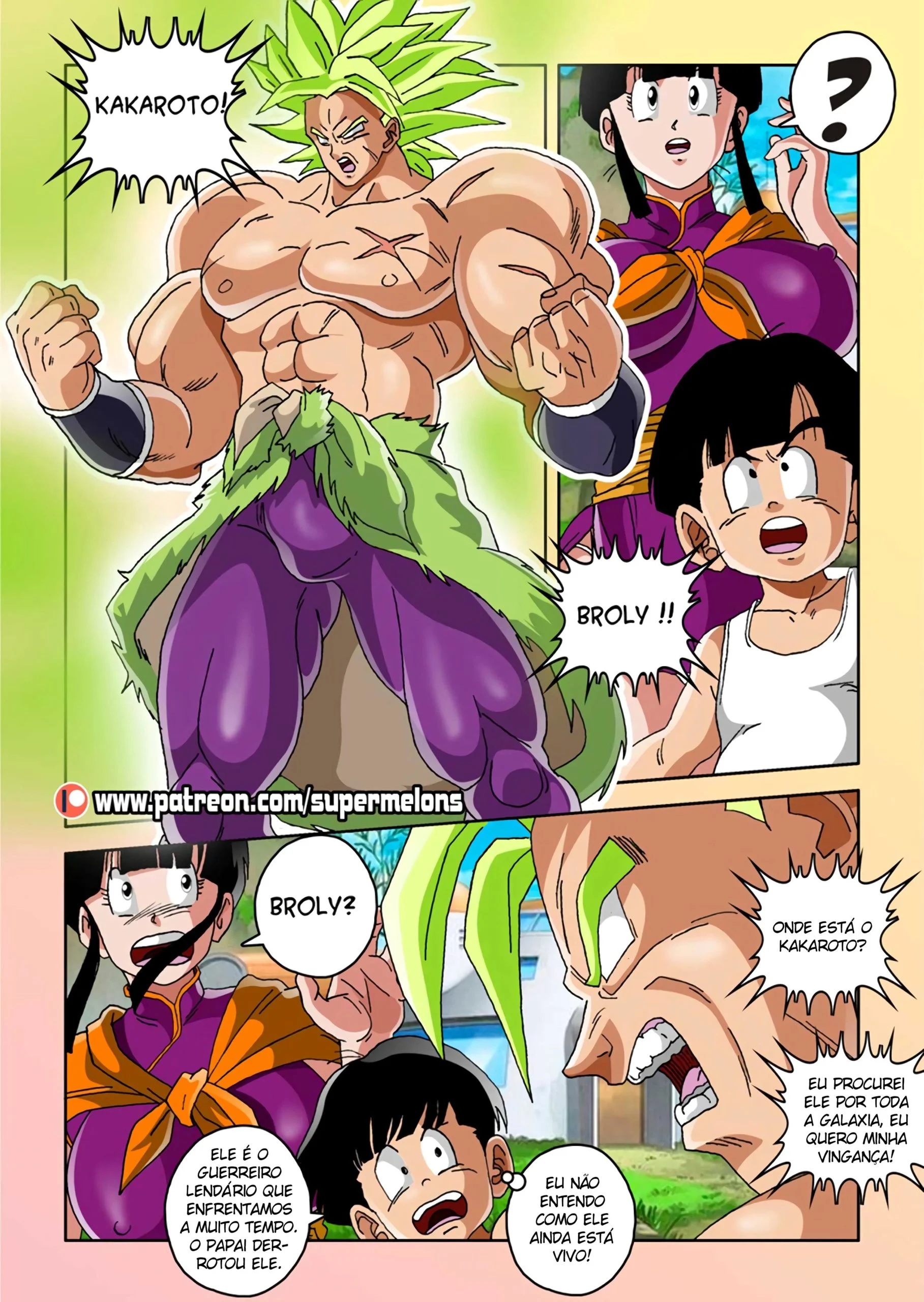 Chi Chi encarando Broly &ndash; Dragon Ball Super Hentai &ndash; Em Portugu&ecirc;s