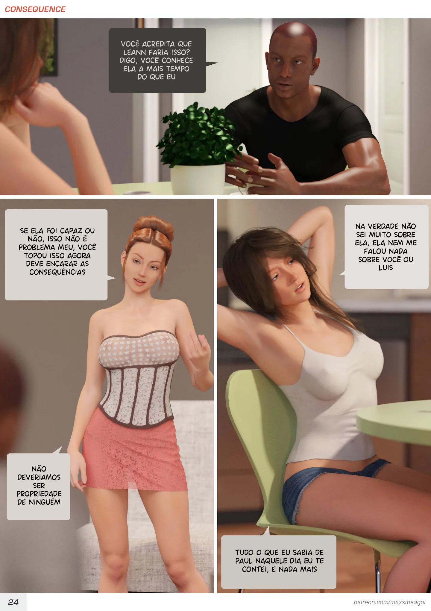 Consequ&ecirc;ncias &ndash; Moreno &ndash; Ler Quadrinho Completos